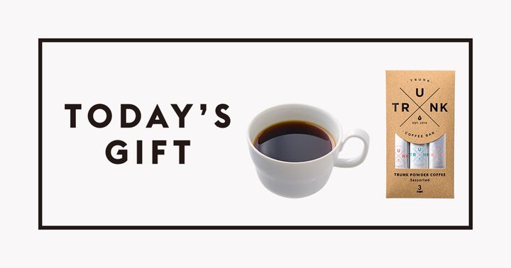 〈TRUNK COFFEE〉のパウダーコーヒースティック