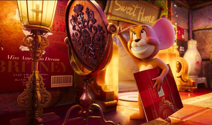 映画『トムとジェリー 時をこえる魔法の羅針盤』ジェリーの場面写真 （C） 2025 Warner Bros. (F.E.). All Rights Reserved. width=