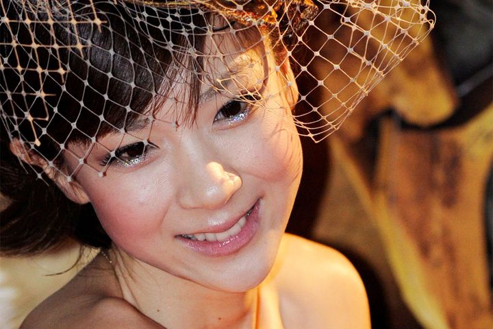 ほしのあきさん（2009年6月8日、EPA＝時事）