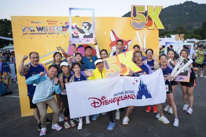 香港ディズニーランド・マジック・ラン・フェス ステージの様子