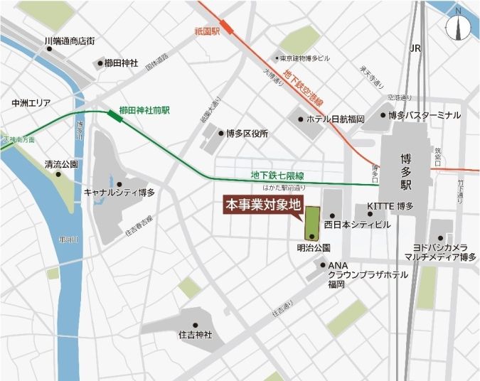 明治公園 位置図