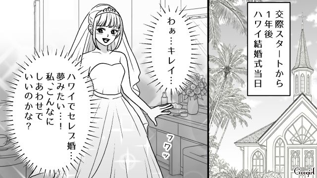 マチアプで出会ったアニメ好きイケメン…初デートで結婚前提の交際を申し込まれ、1年後にハワイ挙式を行った話