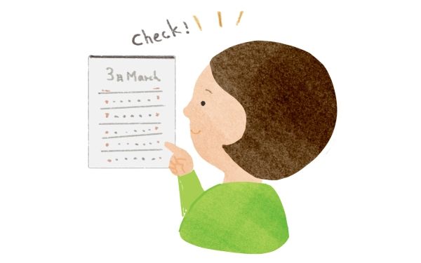 習慣8：カレンダーや手帳に書いた予定は見返す習慣を