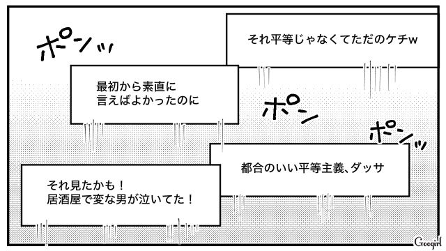 【スカッと漫画】「当然、割り勘な？」合コンで出会った勘違い平等男が大炎上した話【最終話】
