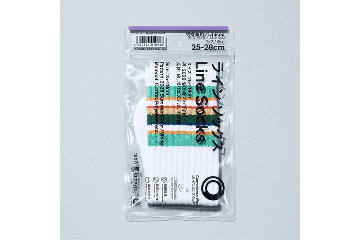 ラインソックス（夏の色/ホワイト）／￥429（税込み）