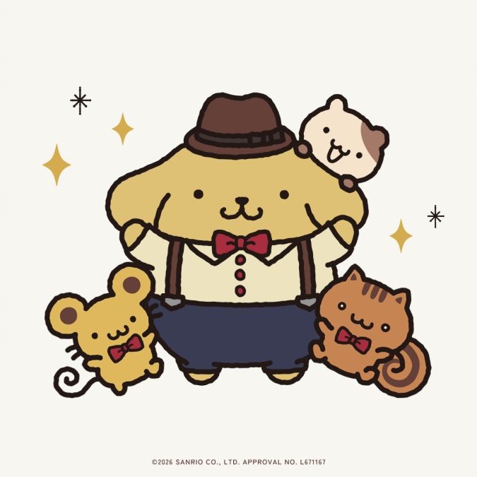 CA4LA ポムポムプリンコラボ イラスト