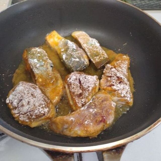揚げ焼きする