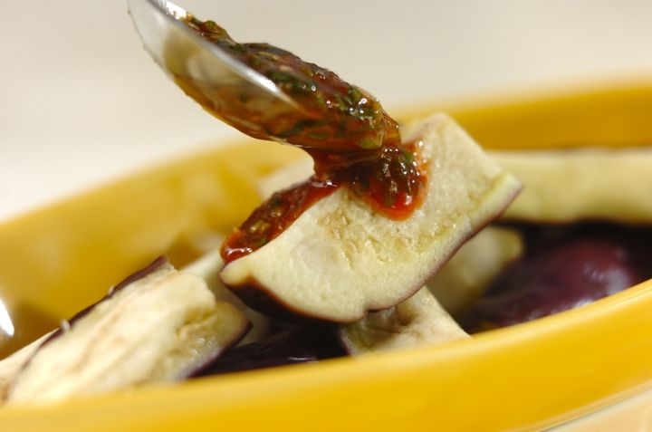 レンジで簡単蒸しナスの作り方1