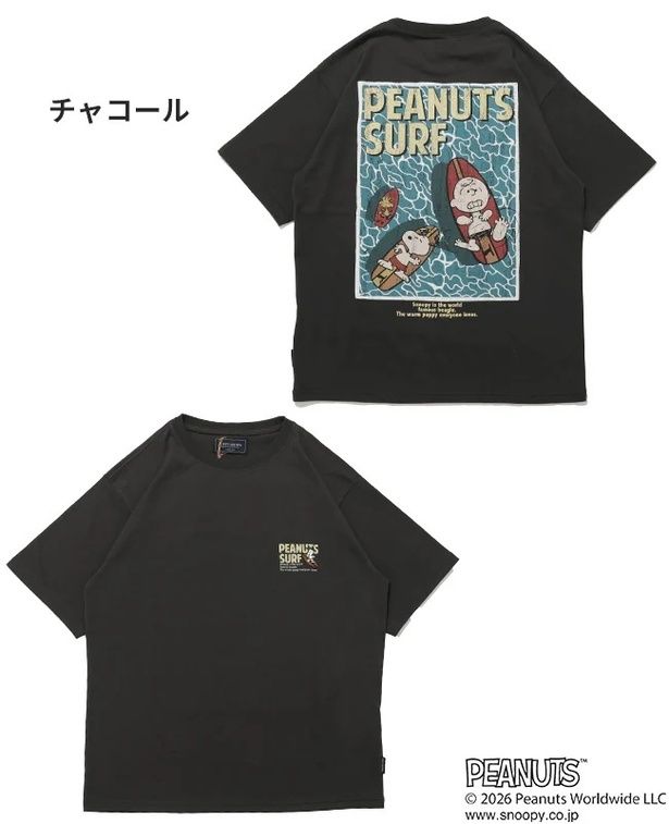 「スヌーピープリントT(サーフ・チャコール)」(4950円)