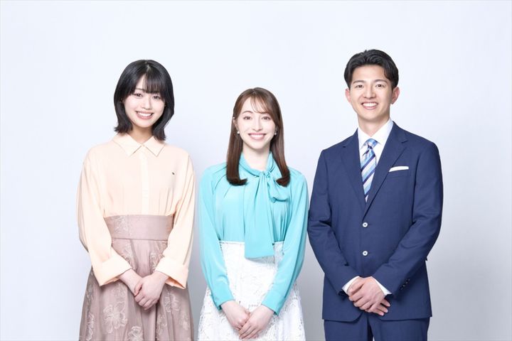 6月より『THE TIME’』『THE TIME，』に出演するTBS新人アナ（左から）多田成美、バーンズ恵麻、藤岡源 （C）TBS width=
