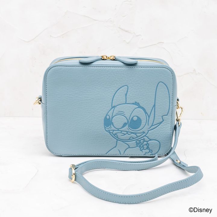 Disney リロ＆スティッチ デザイン レザー クロスボディバッグ