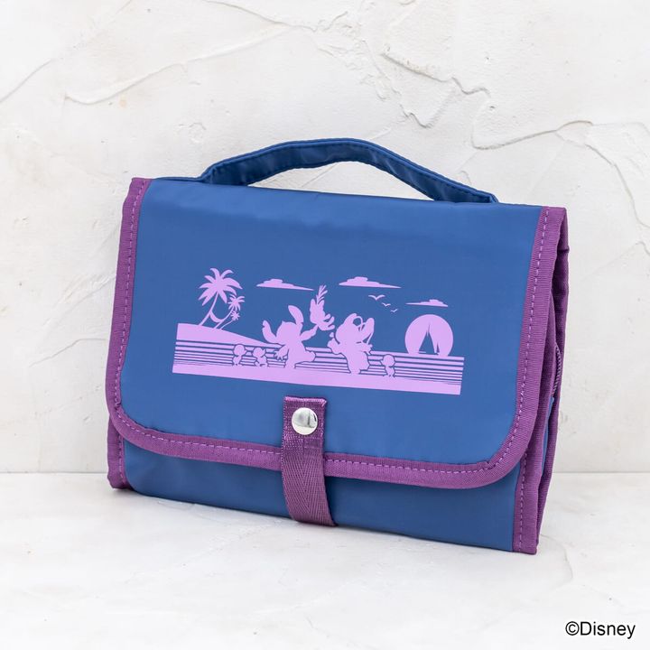 Disney リロ＆スティッチ デザイン トラベル吊り下げポーチ