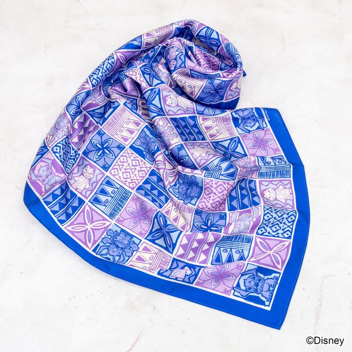 Disney リロ＆スティッチ デザイン スカーフ