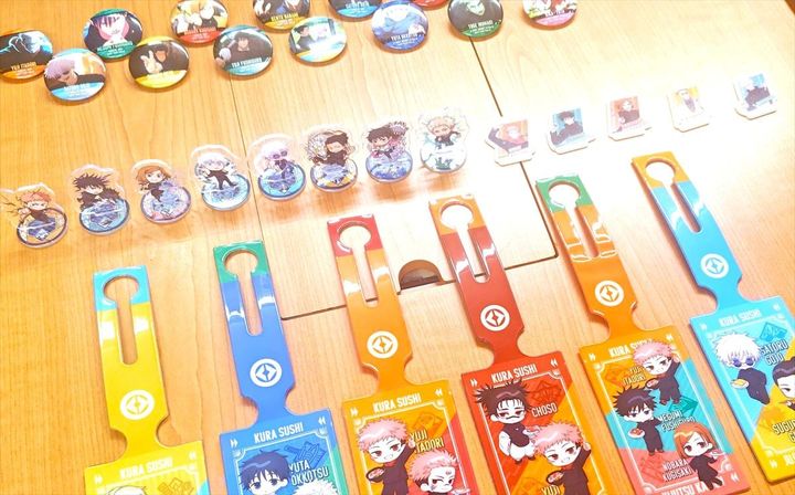 くら寿司と「呪術廻戦」コラボ第2弾のグッズ
