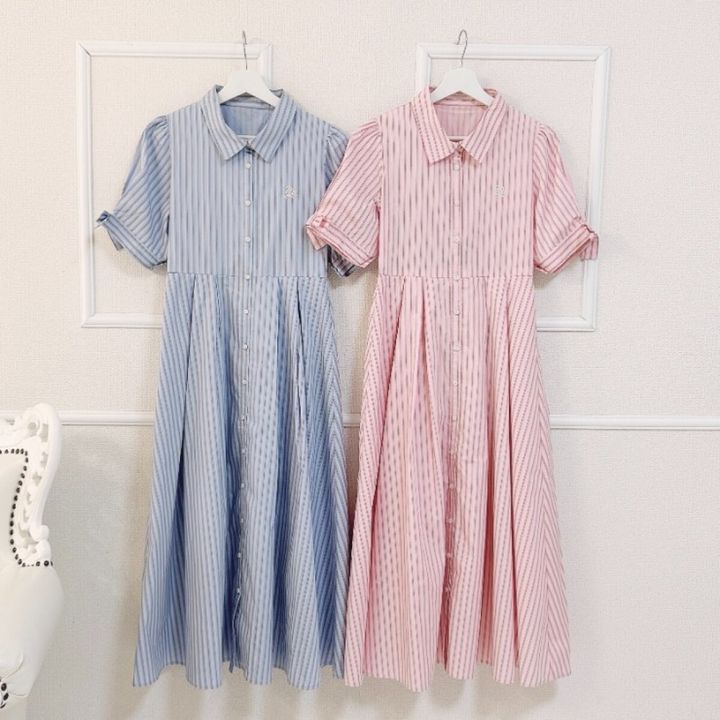 しまむらのシャツワンピース（melume）
