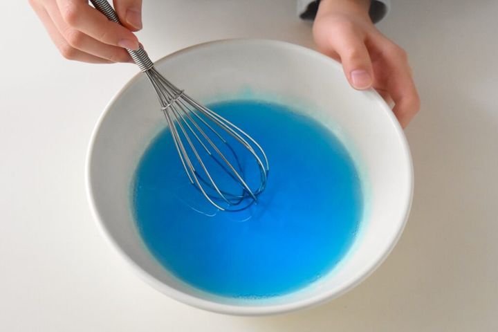 カラフルゼリーのソーダ割り工程画像①