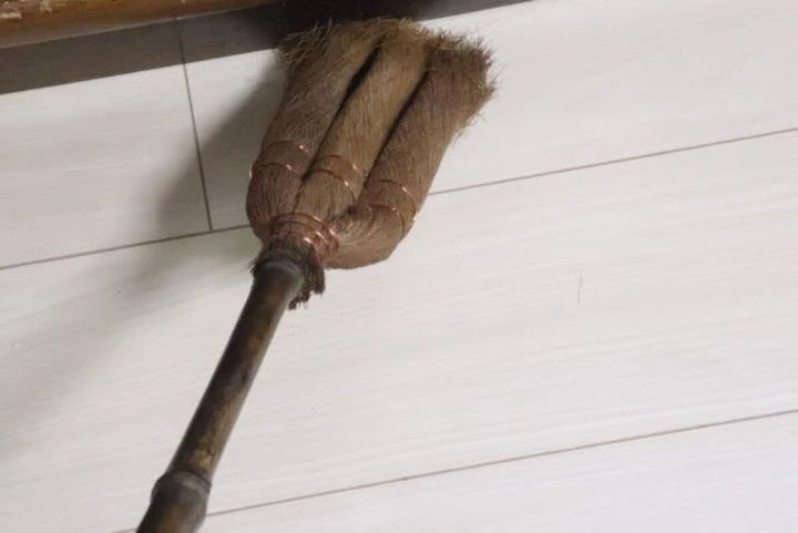 ダイソー 棕櫚ほうき 使用例