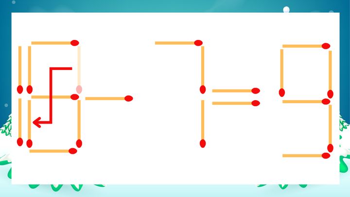 【マッチ棒クイズ】1本だけ動かして正しい式に：19-7=9？の解答画像