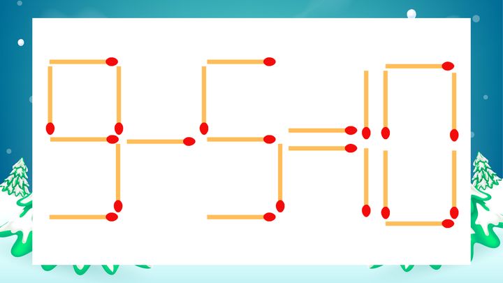 【マッチ棒クイズ】1本だけ動かして正しい式に：9-5=10？の問題画像