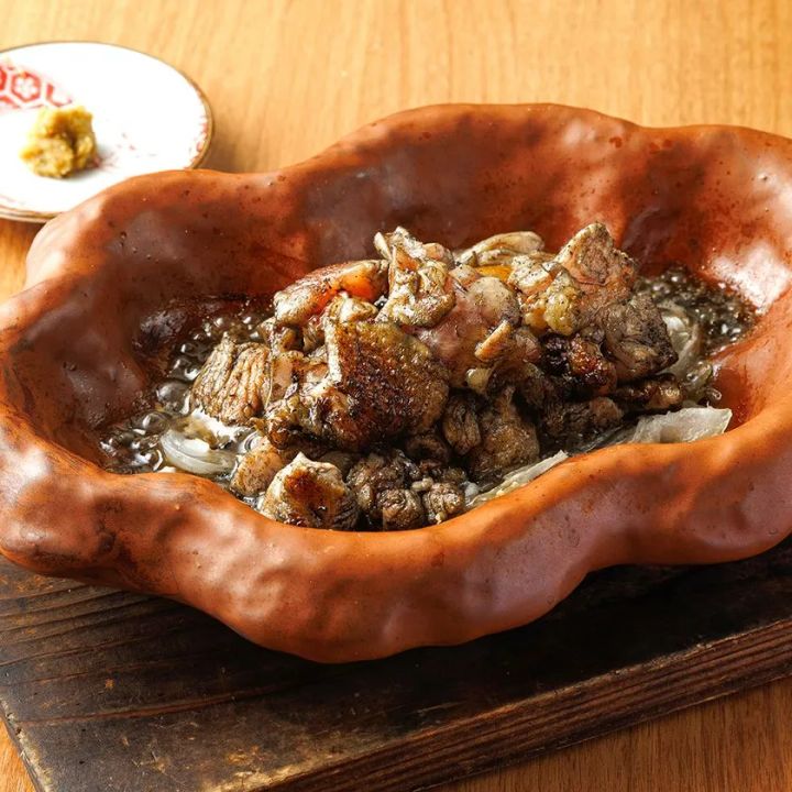 鹿児島知覧鶏の縄文焼き