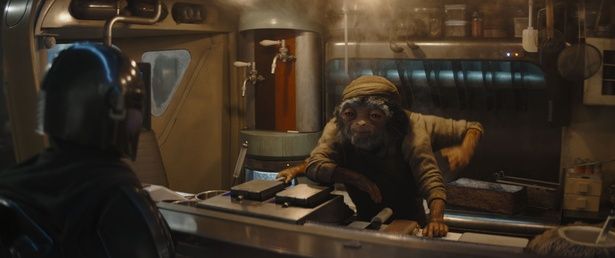 名優マーティン・スコセッシが声を担当するフードトラックの店主、ヒューゴー [c]2026 Lucasfilm Ltd. & TM. All Rights Reserved.