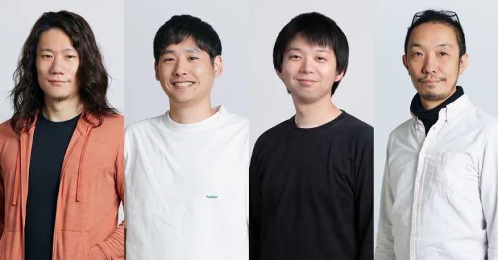 Chief AI Office メンバー：(写真左から)CRO村田賢太、CDSO羽田哲也、CTO天野太智、CPO生内洋平
