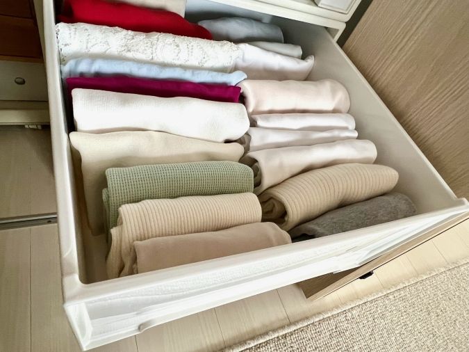 洋服の収納 こんまり流片づけ 