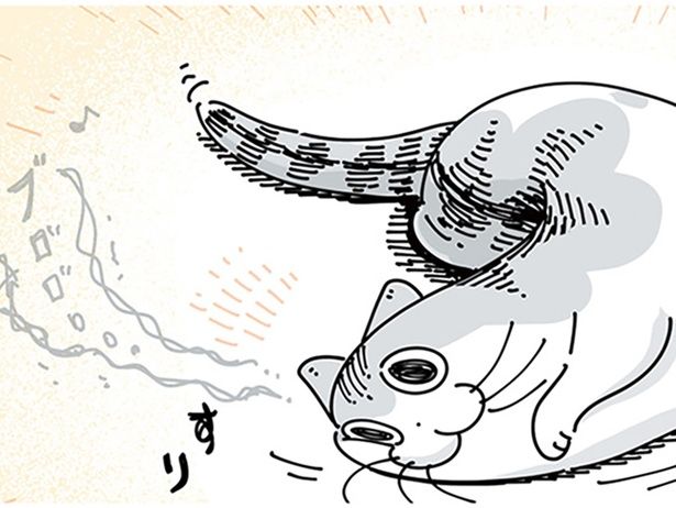 甘えたそうだけど… （C）キュルZ／KADOKAWA