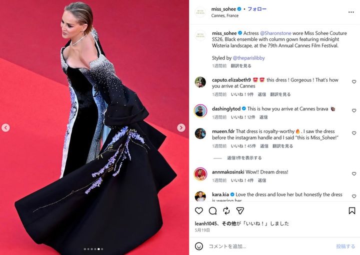 シャロン・ストーンほか花柄で魅了したオーバー50の大物女優3人に注目！ カンヌ国際映画祭2026
