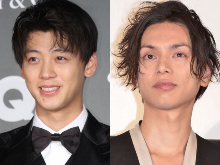 （左から）竹内涼真、水嶋ヒロ クランクイン！ width=