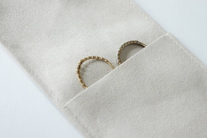 ジュエリーケース（シンプル、7.7cm×8cm） 指輪収納