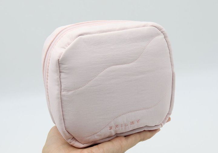 宝島社ムック付録BRILMY 中身が見えて時短がかなう ズボラに優しいコスメポーチ S-size PALE PINK ver. SPECIAL PACKAGE3