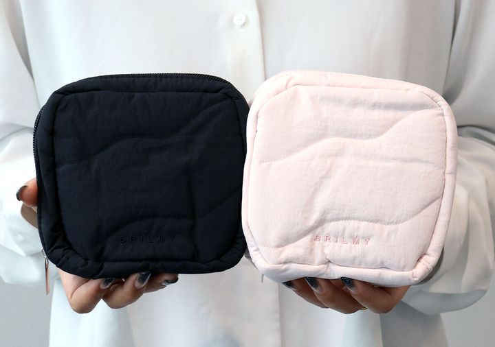 宝島社ムック付録BRILMY 中身が見えて時短がかなう ズボラに優しいコスメポーチ S-size PALE PINK ver. SPECIAL PACKAGE2
