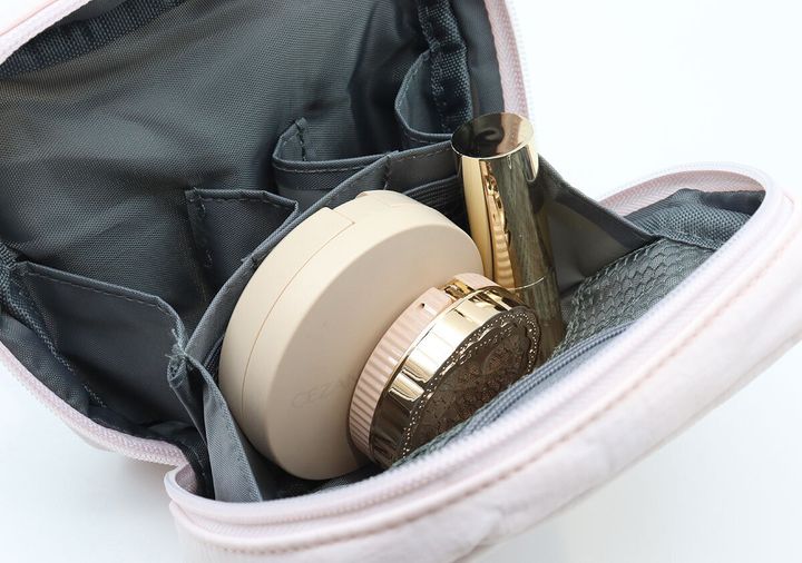 宝島社ムック付録BRILMY 中身が見えて時短がかなう ズボラに優しいコスメポーチ S-size PALE PINK ver. SPECIAL PACKAGE10