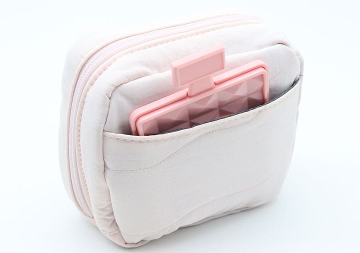 宝島社ムック付録BRILMY 中身が見えて時短がかなう ズボラに優しいコスメポーチ S-size PALE PINK ver. SPECIAL PACKAGE5