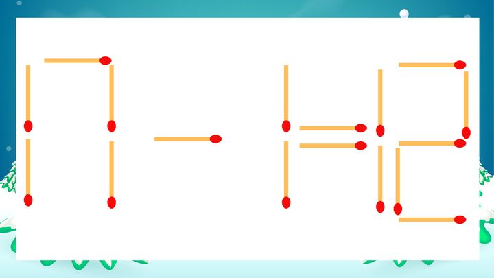 【マッチ棒クイズ】1本だけ動かして正しい式に：17-1=12？の問題画像