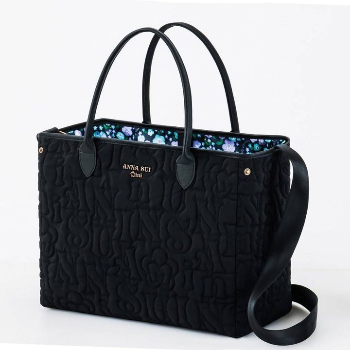 ANNA SUI mini リバーシブルで使えるロゴキルトなトートバッグBOOK