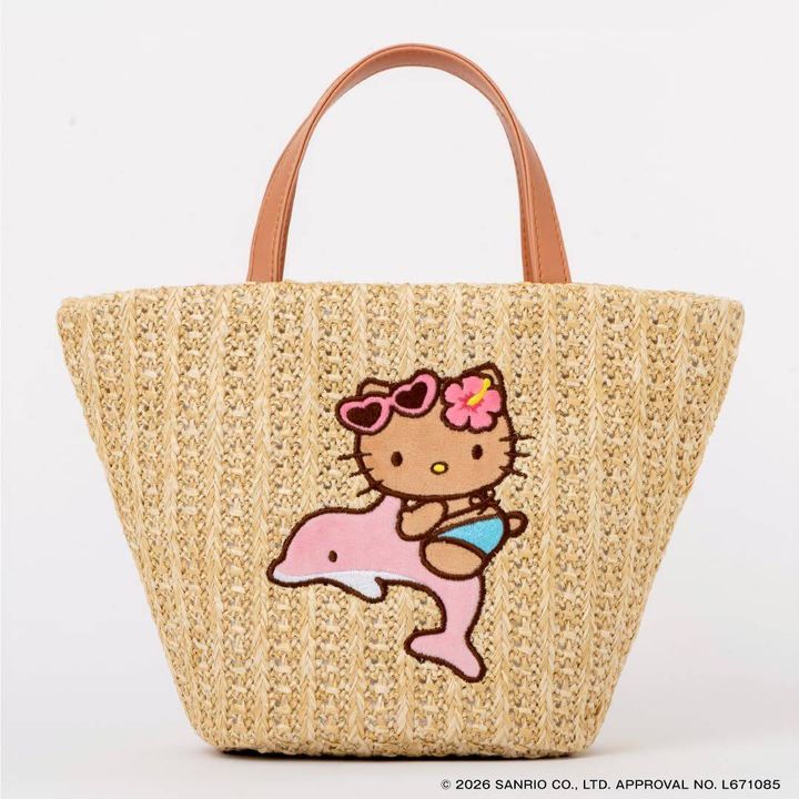 HELLO KITTY かごバッグBOOK pink dolphin ver.