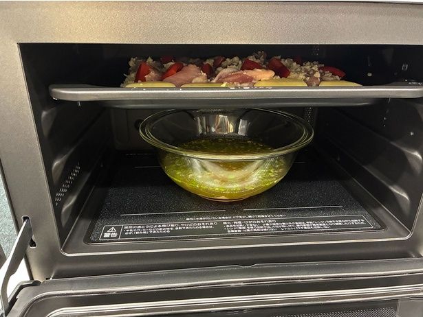 メイン料理とスープを同時調理できる！