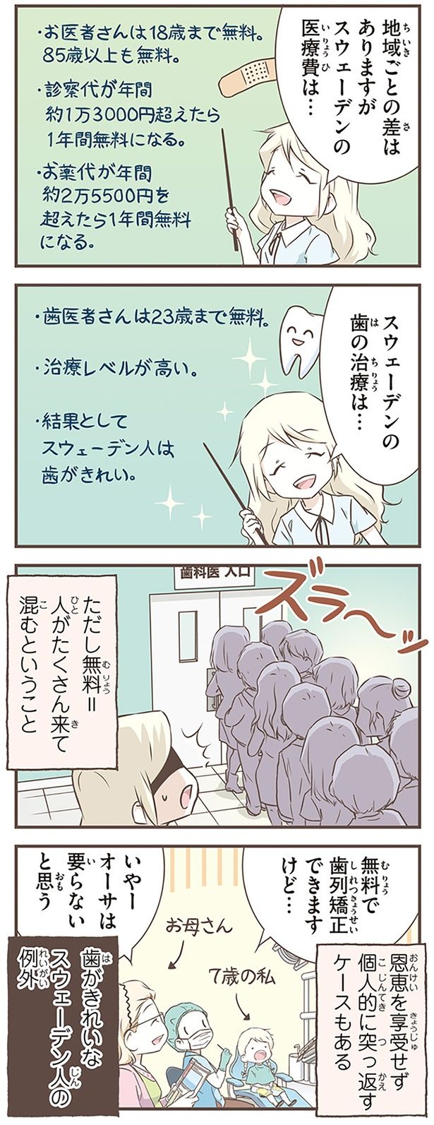 スウェーデンの歯の治療は… （C）オーサ・イェークストロム／KADOKAWA