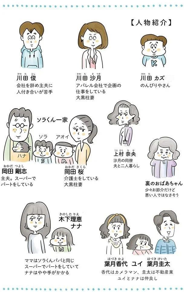 登場人物 （C）とげとげ。／レタスクラブ