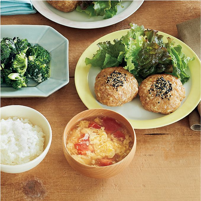 【トースター＆レンジをフル活用】夕飯はこれで完成！「豚松風＆トマトのかき玉汁＆ブロッコリーの塩昆布和え」のレシピの画像1