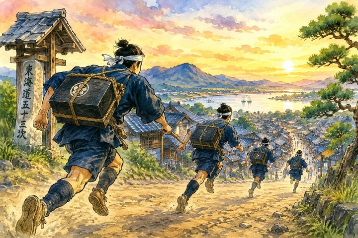 江戸から京都までおよそ500kmを「最速3日半」で駆け抜けた！あの『飛脚』が人力リレーだけで生んだ驚異のスピードと知恵の真相