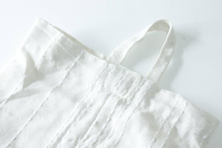 ティッシュケースカバー（インド綿混、ナチュラルドビー）