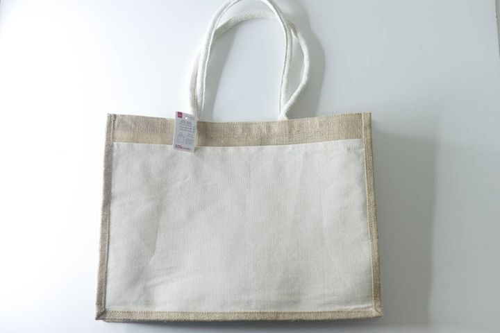コットンポケット付ジュートバッグ（46cm×34cm×20cm） パッケージ