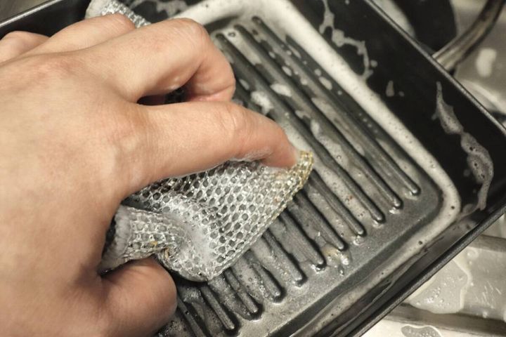 食器用クロス（スクラビング＋マイクロファイバー） 調理器具洗浄