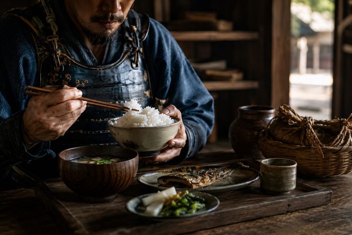 現代のおよそ5倍！戦国の『武士』が毎日「米5合」を平らげていた！？おなじみの一汁一菜では語れない当時の食事情