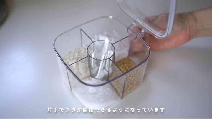 ダイソー┃4仕切り調味料ポット