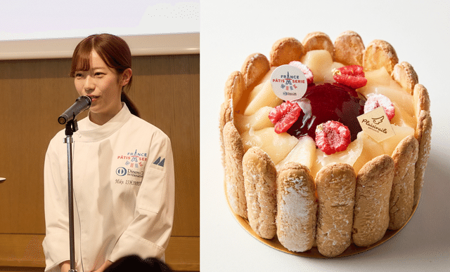 Pâtisserie Plaisiraile シェフパティシエール 石渡未来氏と「シャルロット・オ・ペッシュ」
