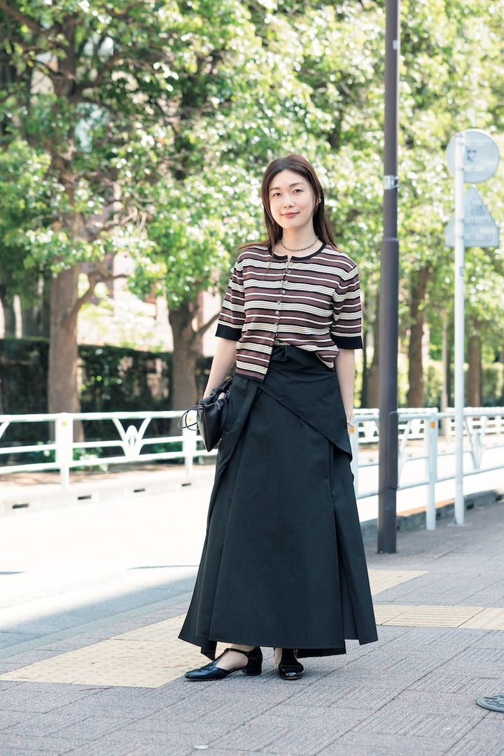ジャーナルスタンダード レサージュ プレス市川綾子さんの機能服スナップ
